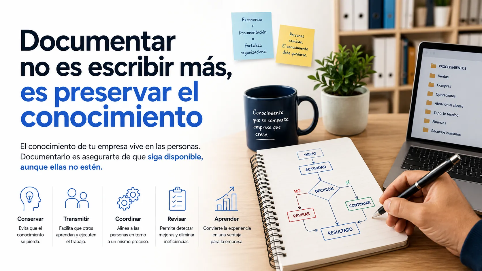 Documentar no es escribir más, es preservar el conocimiento
